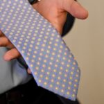 corbata italiana celeste clasica
